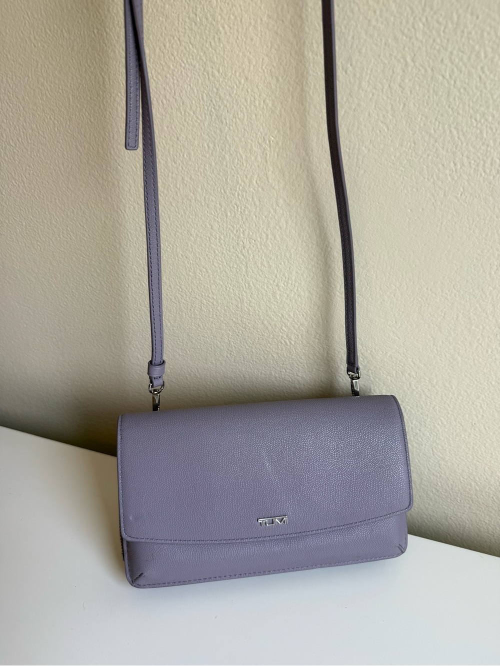 TUMI Lavender Crossbody Organizer - Lilac